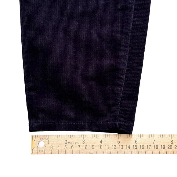 Talbots Corduroy Pants Women's 14 Curvy Jegging Skinny Cords Dark Navy Blue - Picture 9 of 10